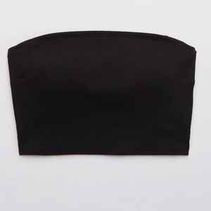 Aerie Black Bandeau Bikini Top